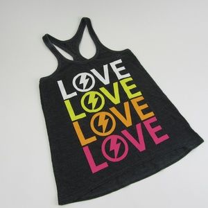 Chaser Love Graphic Racer Back Tank XS